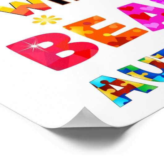 Wat je anders maakt, is bemoedigend. poster (Hoek)