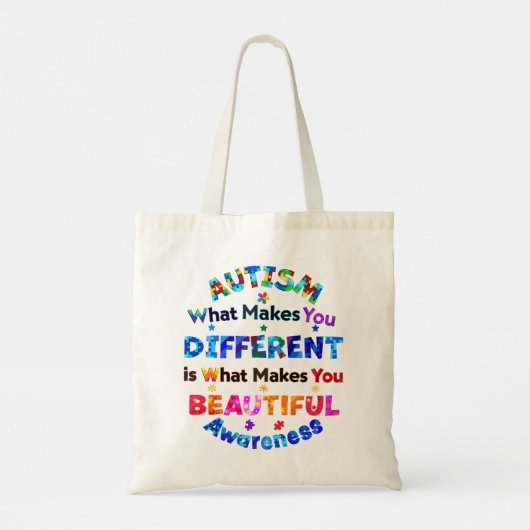 Wat je anders maakt, is bemoedigend. tote bag (Achterkant)