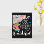 Wat je anders maakt, maakt je mooi - kaart (Gele Bloem)