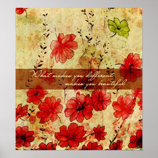 Wat je anders maakt, maakt je mooi poster (Voorkant)