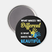 Wat je anders maakt wat je mooi maakt magneet (Voorkant / Achterkant)