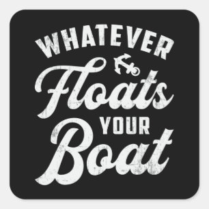 Wat je boot ook drijft als je een zeilboot met zei vierkante sticker