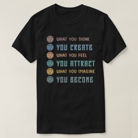 Wat je denkt, creëer je t-shirt (Design voorkant)