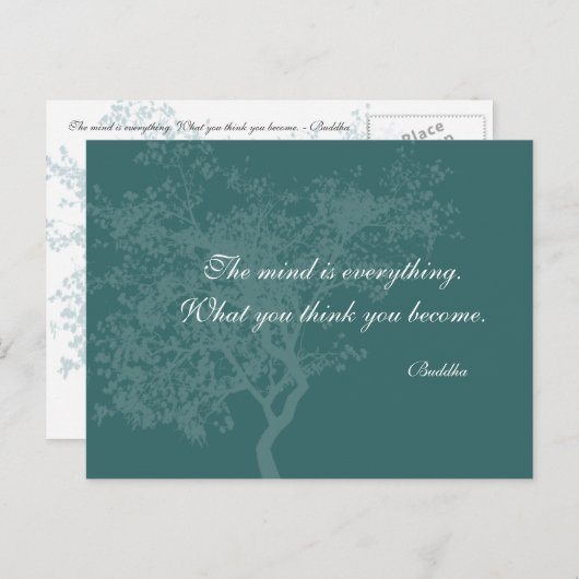 Wat je denkt dat je een prijsopgave wordt - Boeddh Briefkaart (Voorkant / Achterkant)