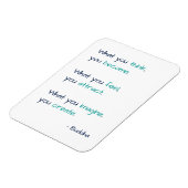 Wat je denkt dat je een witte Inspirerend prijsopg Magneet (Linkerzijde)