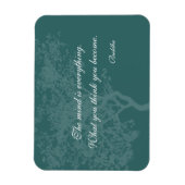 Wat je denkt dat je wordt citaat - Boeddha magnete Magneet (Verticaal)