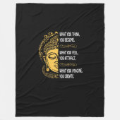 Wat je denkt dat je wordt fleece deken (Voorkant)