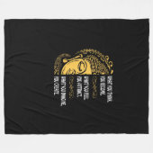 Wat je denkt dat je wordt fleece deken (Voorkant (Horizontaal))