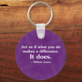 Wat je doet kan een verschil maken 2 sleutelhanger (Voorkant)