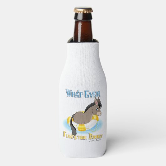 Wat je Donkey ook drijft Flesjeskoeler (Fles Voorkant)