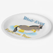 Wat je Donkey ook drijft Papieren Bordje (Gekanteld)