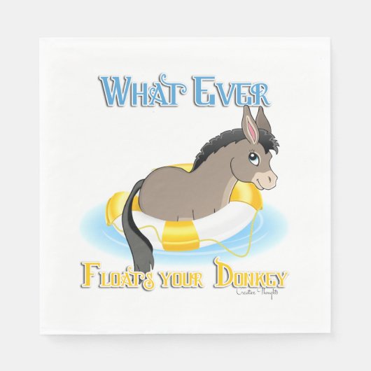 Wat je Donkey ook drijft Servet (Voorkant)