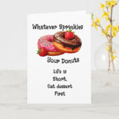 Wat je donuts ook zijn kaart (Gele Bloem)