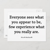 Wat je echt bent briefkaart (Voorkant / Achterkant)