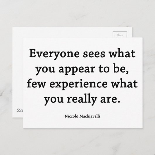 Wat je echt bent briefkaart (Voorkant / Achterkant)