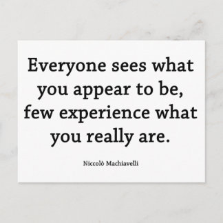 Wat je echt bent briefkaart