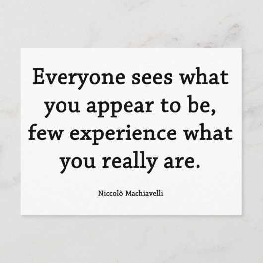 Wat je echt bent briefkaart (Voorkant)