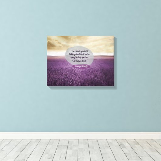 Wat je gaat doen canvas afdruk (Insitu (Houten vloer))