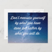 Wat je gaat doen Quote Briefkaart (Voorkant / Achterkant)