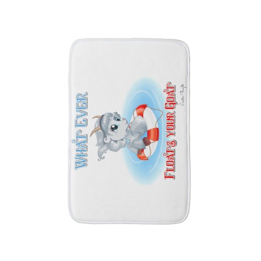 Wat je geit ook drijft badmat (Voorkant Verticaal)