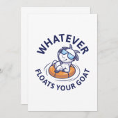 Wat je geit ook drijft bedankkaart (Voorkant / Achterkant)