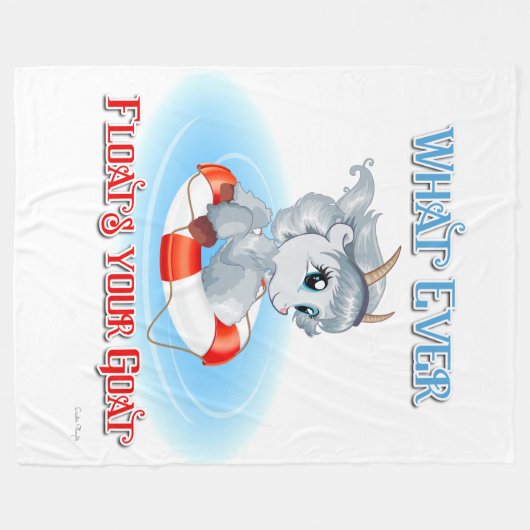 Wat je geit ook drijft fleece deken (Voorkant (Horizontaal))