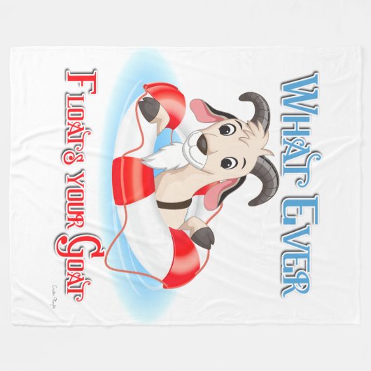 Wat je geit ook drijft fleece deken (Voorkant (Horizontaal))