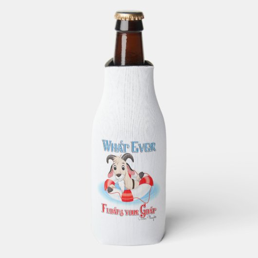 Wat je geit ook drijft flesjeskoeler (Fles Voorkant)