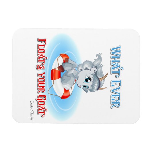 Wat je geit ook drijft magneet (Horizontaal)