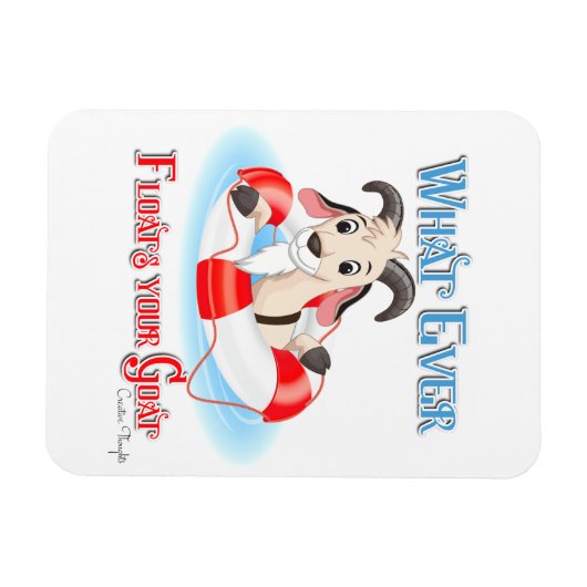 Wat je geit ook drijft magneet (Horizontaal)