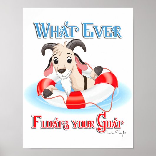 Wat je geit ook drijft poster (Voorkant)