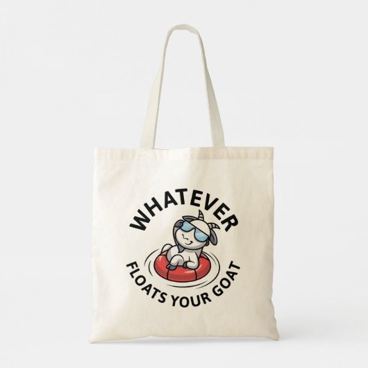 Wat je geit ook drijft tote bag (Achterkant)