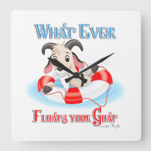 Wat je geit ook drijft vierkante klok