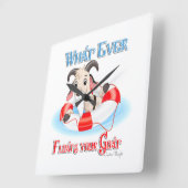 Wat je geit ook drijft vierkante klok (Hoek)