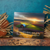 Wat je houdt van Rumi Quote Pastoral Scene Tafelbl Fotoplaat (Zijkant)