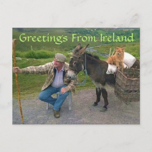 Wat je in Ierland zult zien Briefkaart (Voorkant)