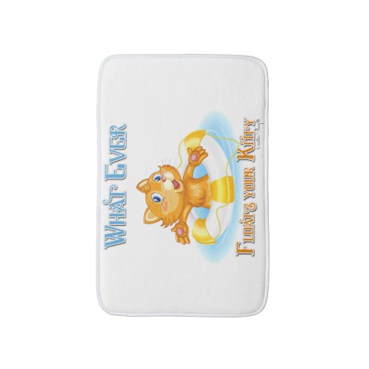 Wat je Kat ook drijft Badmat (Voorkant Verticaal)