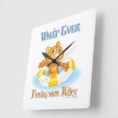 Wat je Kat ook drijft Vierkante Klok (Hoek)