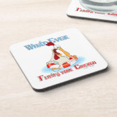 Wat je kip ook drijft drankjes onderzetter (Linkerzijde)