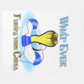 Wat je kobra ook drijft fleece deken (Voorkant (Horizontaal))