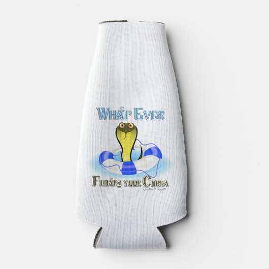 Wat je kobra ook drijft flesjeskoeler (Voorkant)