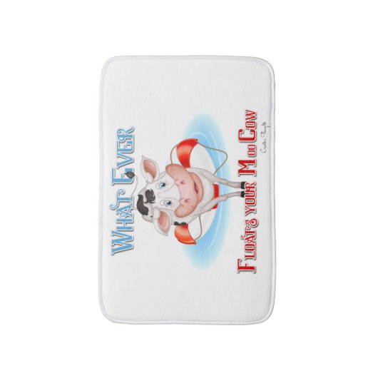 Wat je Koe ook drijft Badmat (Voorkant Verticaal)