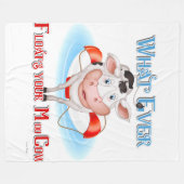 Wat je Koe ook drijft Fleece Deken (Voorkant (Horizontaal))