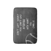 Wat Je Kunt Doen Baseball Motiverend Badmat (Voorkant Verticaal)