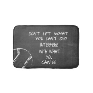 Wat Je Kunt Doen Baseball Motiverend Badmat
