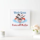 Wat je moeder ook drijft vierkante klok (Huis)