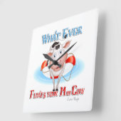 Wat je moeder ook drijft vierkante klok (Hoek)