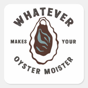 Wat je Mossel ook Lekkerder Maakt Funny SeaFood Vierkante Sticker