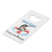 Wat je Narwhal-thema ook drijft Creditkaart Flessenopener (Voorkant Gekanteld)
