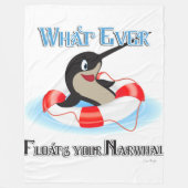 Wat je Narwhal-thema ook drijft Fleece Deken (Voorkant)